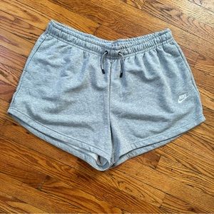Nike Sportswear Women’s Essential Fleece Shorts Grey 1X